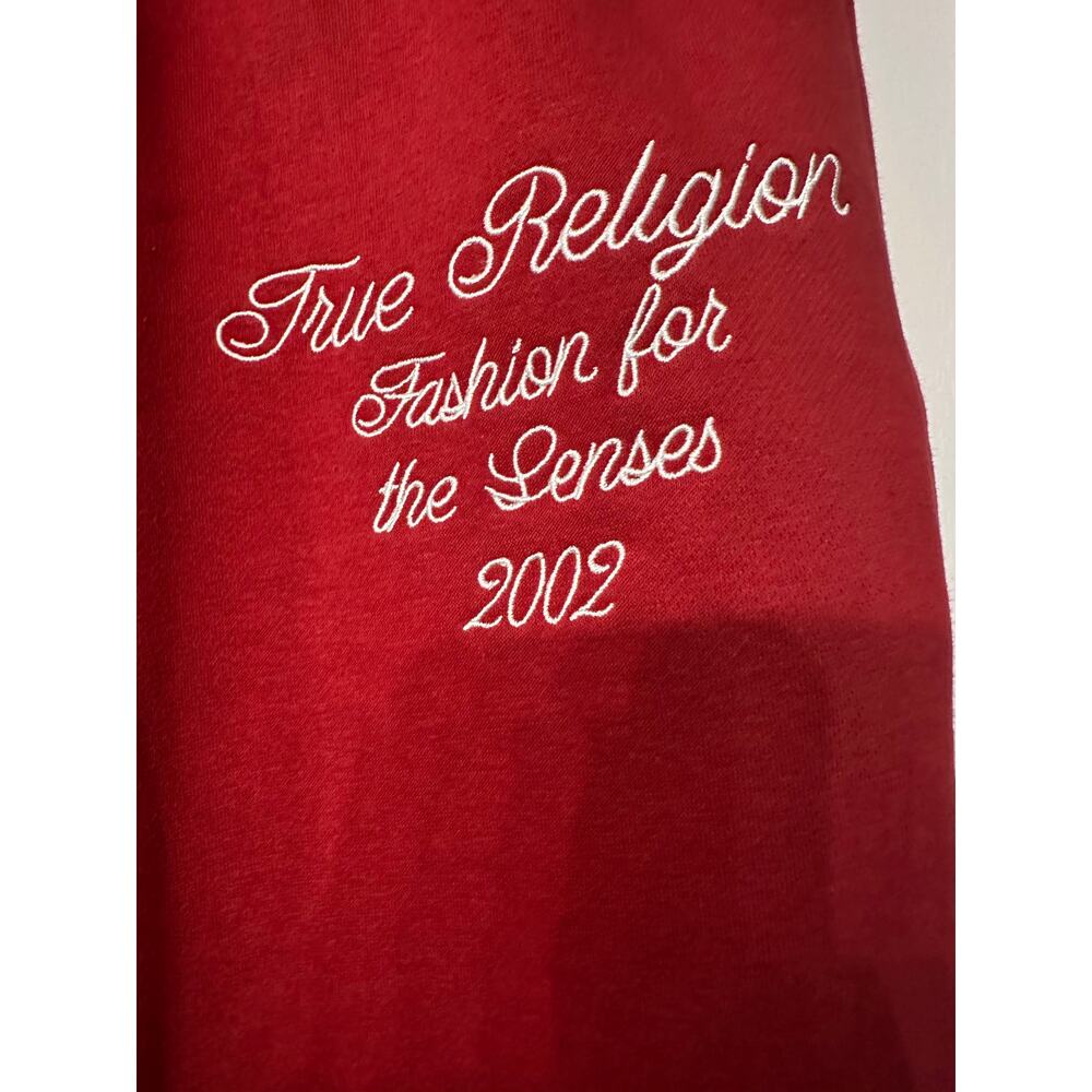 True Religion Super T Fleece sweatpants featuring contrast stitching women’s XL - Picture 8 of 8